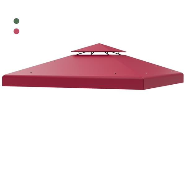 Udskiftningspalte til pavillon 3x3m, dobbeltlags, vin
