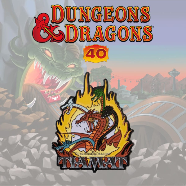 Dungeons & Dragons: The Cartoon Pin Badge 40-årsjubileum Tiamat