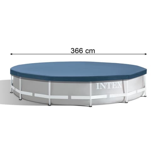 Poolöverdrag för 366 cm rampooler med dräneringshål