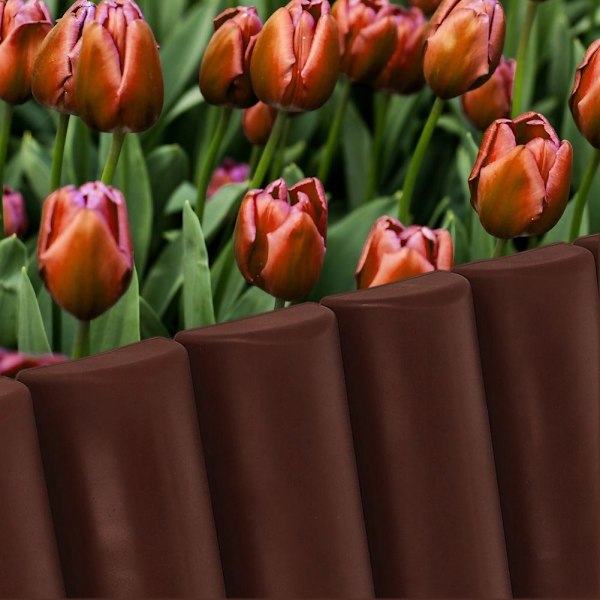 Havekant 25 cm - Slidstærk og brun til blomsterbede