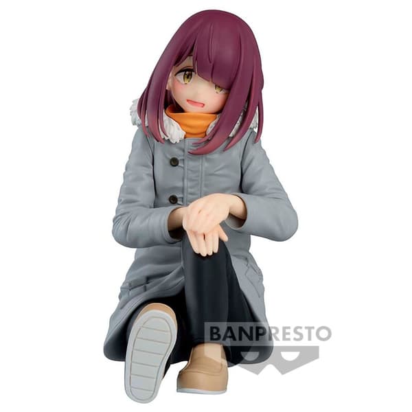Laid-Back Camp Ayano Toki figur, 10 cm samlelegetøj