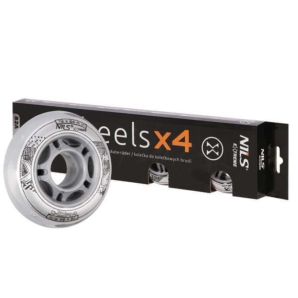 Skateboardhjul 72x24mm 82A Transparent (4-pack)