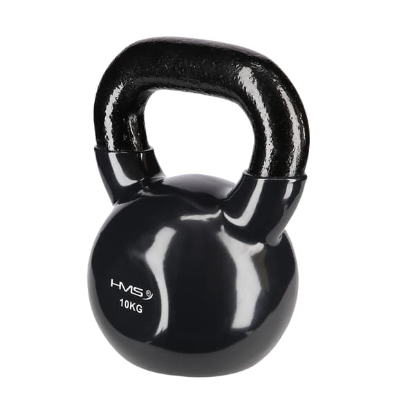 10 kg Støbejern Kettlebell – Sort