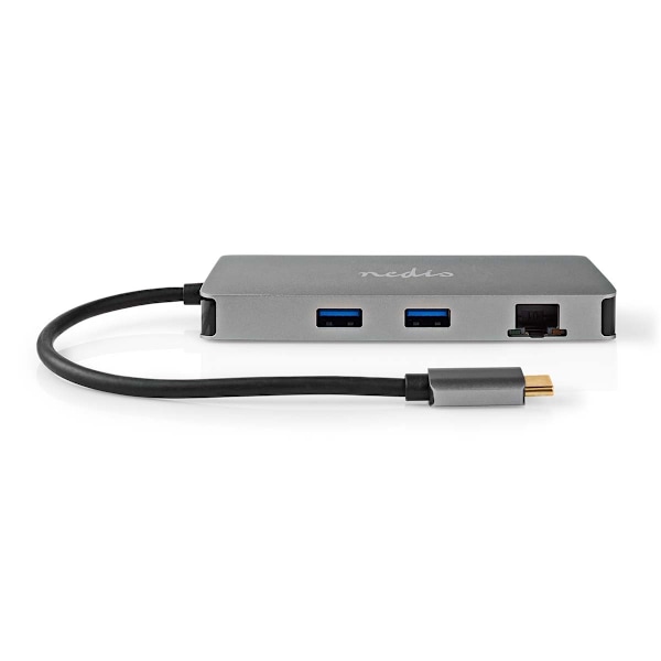 USB N Moniporttisovitin | USB 3.2 Gen 1 | USB-C™ Uros | Micro SD / RJ45 Naaras / SD / USB-C™ Naaras / 2x HDMI™ / 2x USB-A Naaras | 5 Gbps | 0.20 m | P