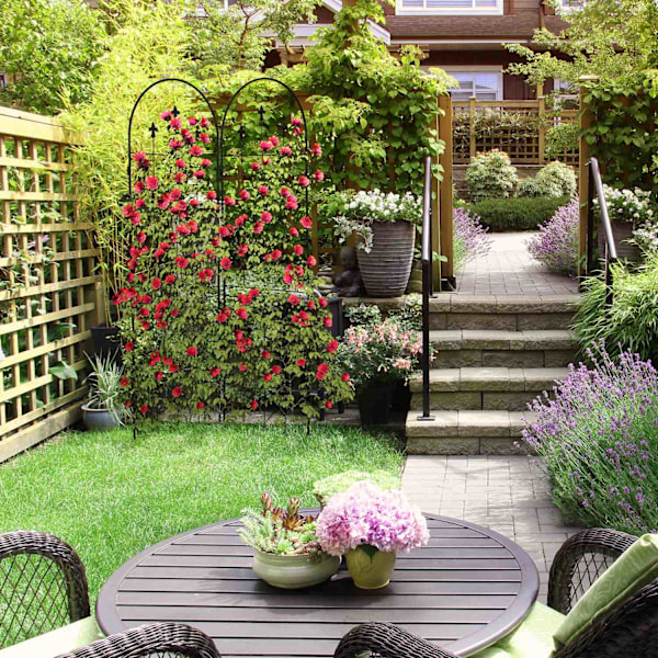 Trellis 180 cm sæt af 2 sorte