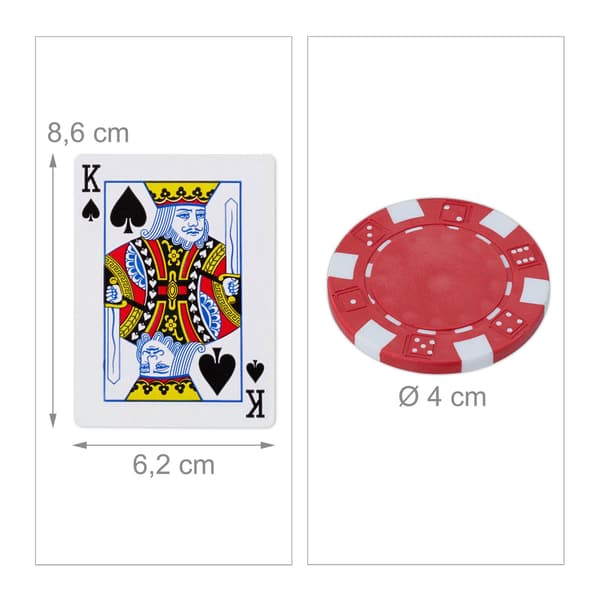 Pokerväska med 100 marker