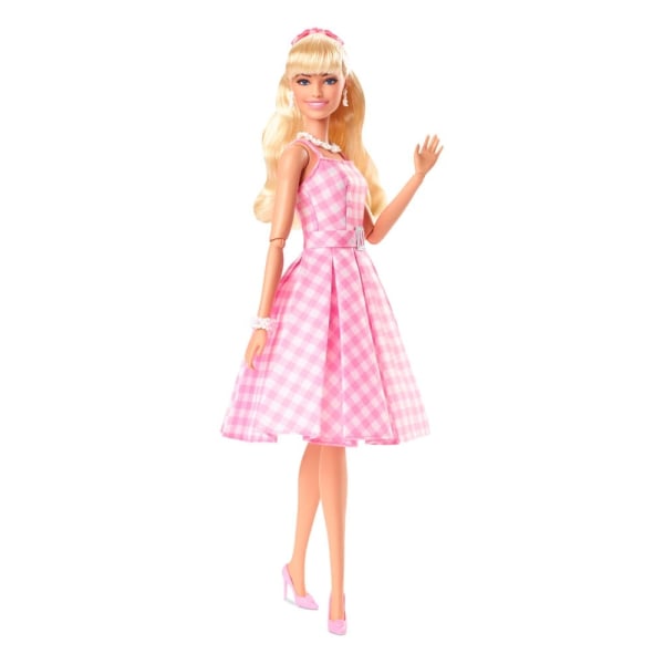 Barbie Filmdukken Barbie i lyserød Gingham-kjole