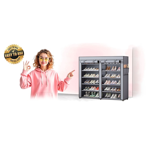 Massido MS-805 grafiittitekstiilikenkäkaappi