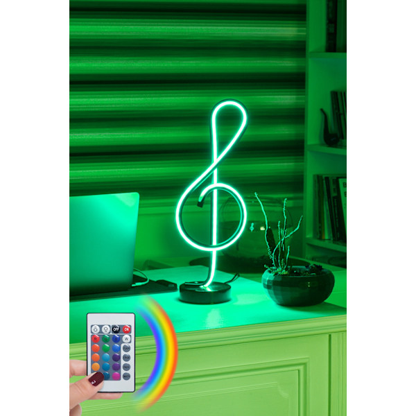 Bordlampe Monet Sort - Flerfarvet