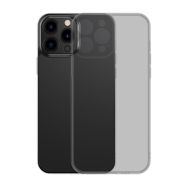 Suojakuori iPhone 13 Prolle, jäykkä kansi geelikehyksellä, musta