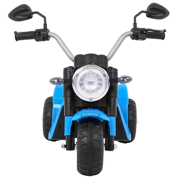 6V MiniBike med LED-ljus, musik, lädersäte