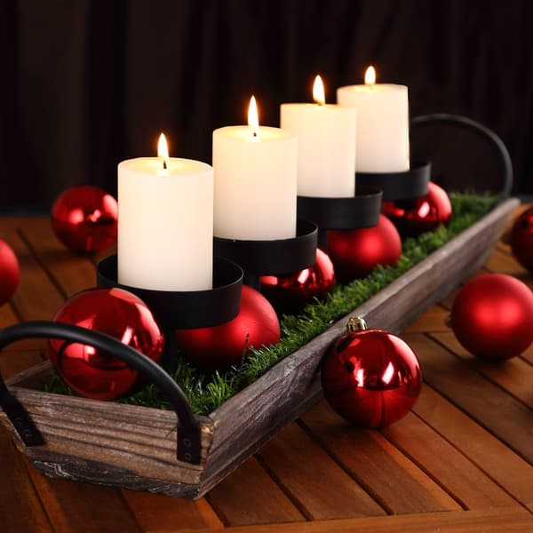 Røde julekugler, 54 stk. – Indendørs/Udendørs, 6 cm