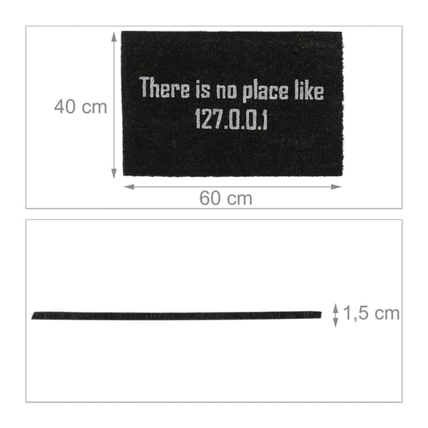 Dørmåtte kokosfiber "127.0.0.1"