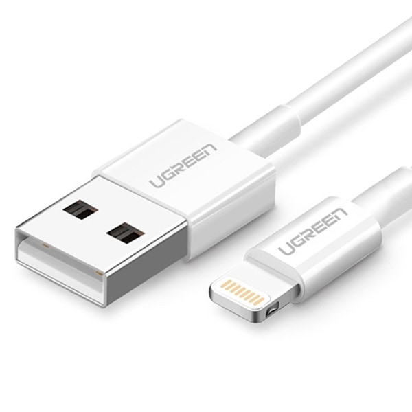 iPhone USB - Lightning MFI -kaapeli 1m 2,4A valkoinen