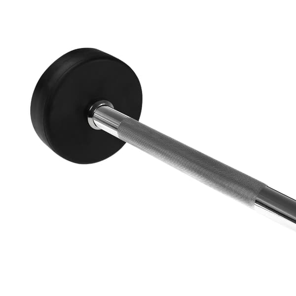 Gummibelagt vægtstang, 15 kg, holdbart greb