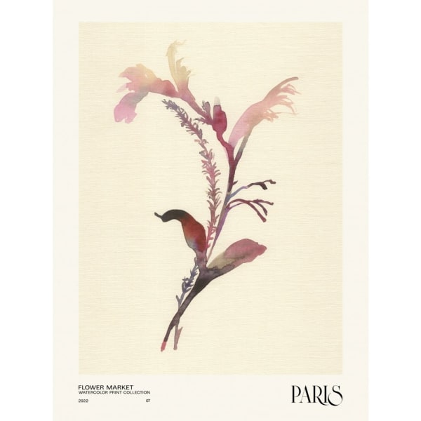 Watercolor Print Collection. Flower Market - Paris - 21x30 cm