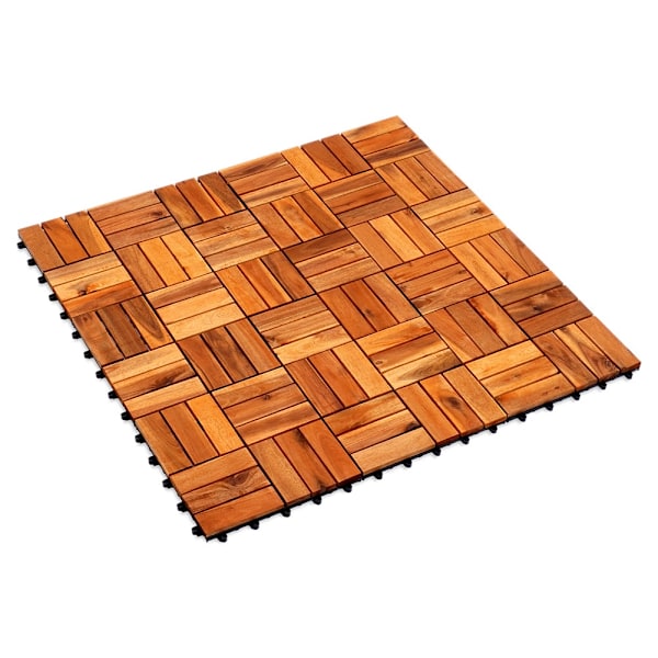 Træterrassefliser 30x30 cm 9 stk.