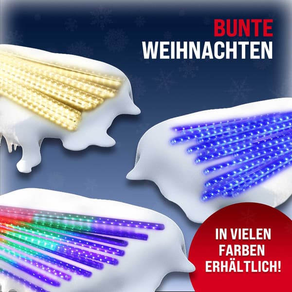 LED-julbelysning, 6,6 m, kallvit, IP44, utomhus