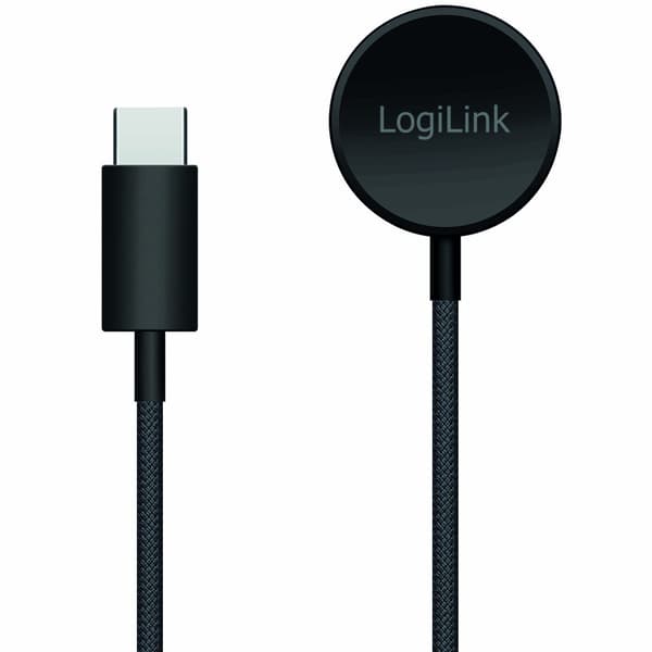 LogiLink Magnetic Charger Galaxy Watch 3–8 -kellolle, Active 1/2, Ultra, USB-C