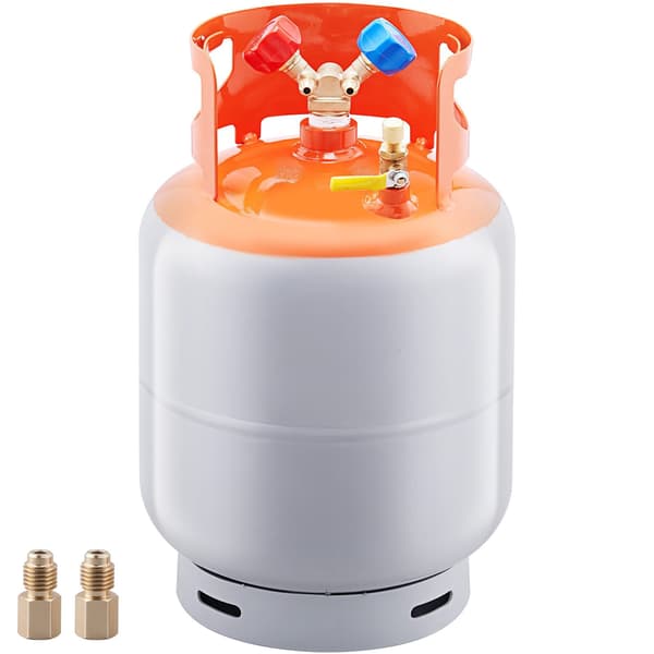 Kylmedelsuppsamlingstank, 13,6 kg, 400 PSI, Y-ventil