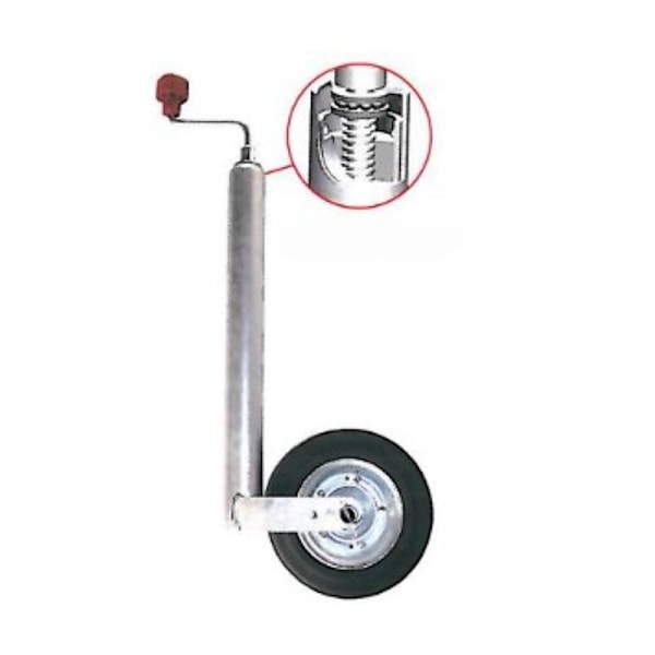 AL-KO Jockeyhjul Plus Ø48 mm massivt gummidäck 200 x 50 mm 150 kg