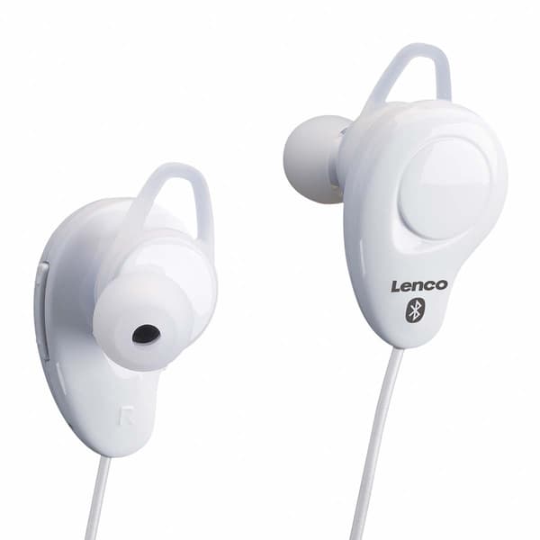 Trådløst Bluetooth In-Ear Headset med Mikrofon, Hvid