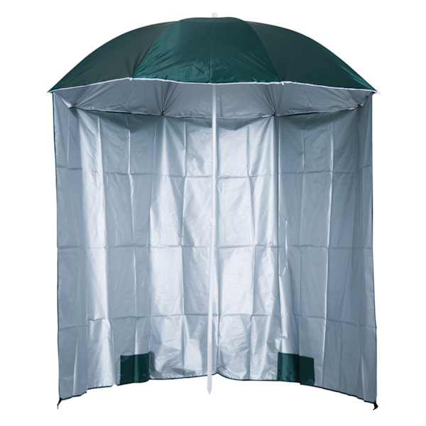 Beach Paraply Sidovägg Polyester Mörkgrön 2,2Xh2,2M