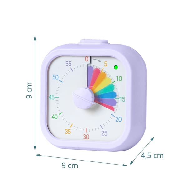 Visuel timer til børn og voksne, 60 minutter, justerbar lydstyrke