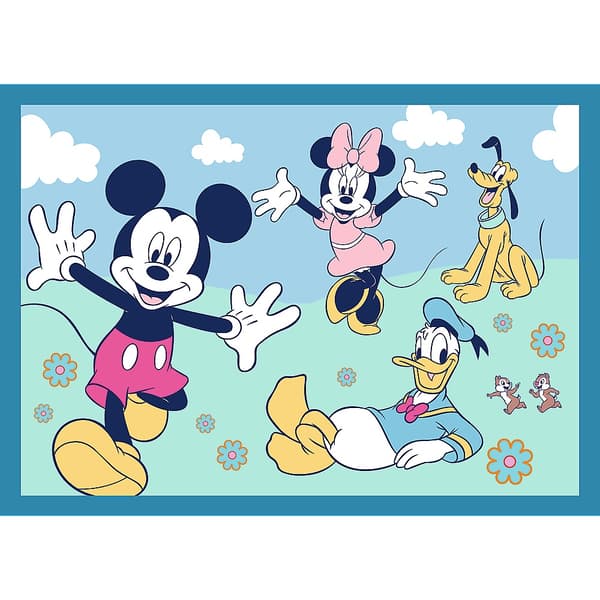 Disney Musse Pigg 4-i-1-pusselset, 35-70 bitar