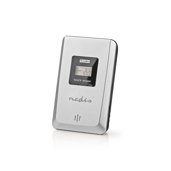 Väderstation | Inomhus & utomhus | Inklusive trådlös vädersensor | Väderprognos | Tidsdisplay | LCD-skärm | Alarmklockfunktion