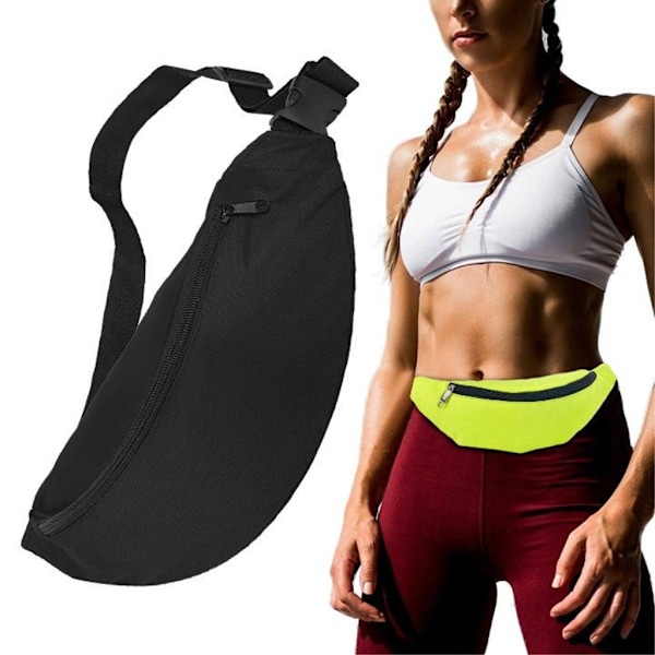 Ultimate Running Belt -vyötärölaukku harjoitteluun - musta