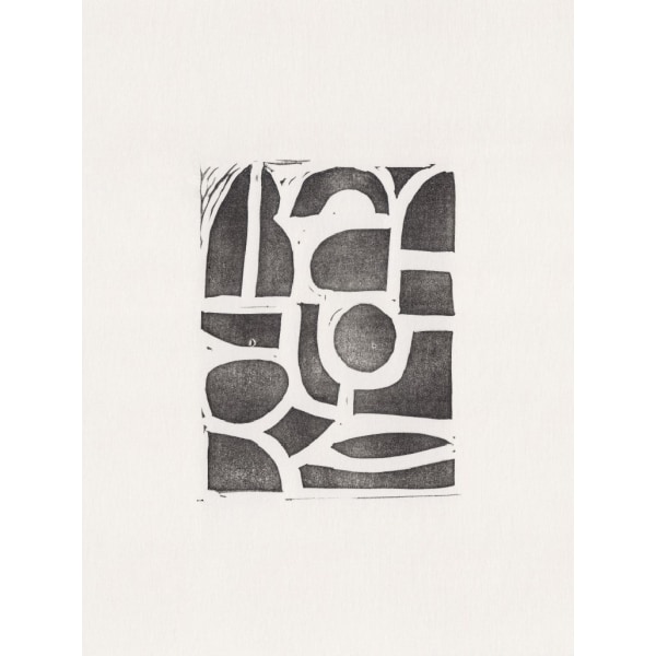 Linocut Abstract 2 - 70x100 cm