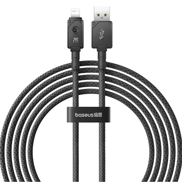 Baseus Snabbladdningskabel USB-A till Lightning, 480mbps, 2m - Svart