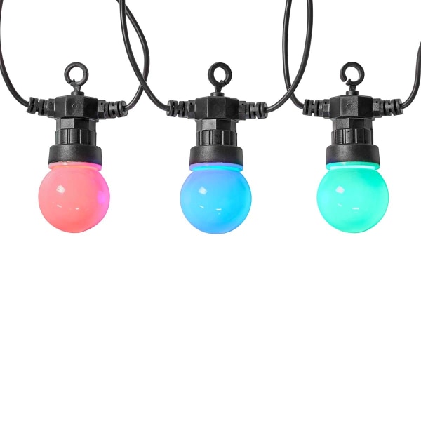 SmartLife Julbelysning | Festljus | Wi-Fi | RGB | 20 LED's | 10 m | Android™ / IOS | Glödlampediameter: 50 mm
