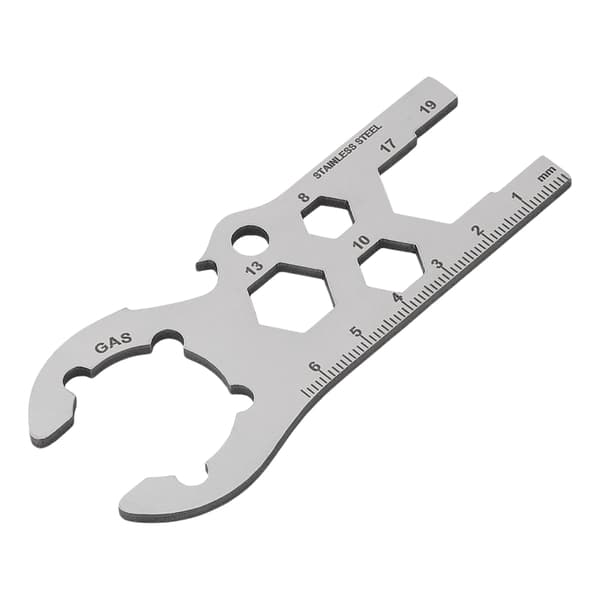 Kaasupullon avain – Multitool DE kortilla
