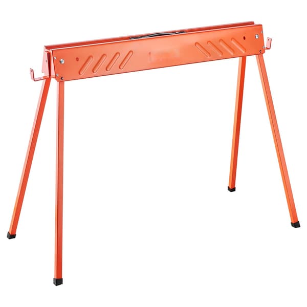 Hopfällbara sågbockar, 2-pack, 660 lb, stål, halkfria fötter