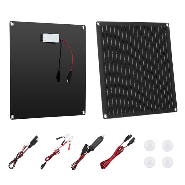 20W 12V solpanelbatteriladdare, smart styrenhet, IP67