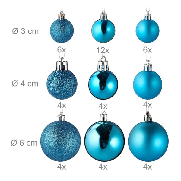 Juldekorationsset, 100 stycken, 10 motiv