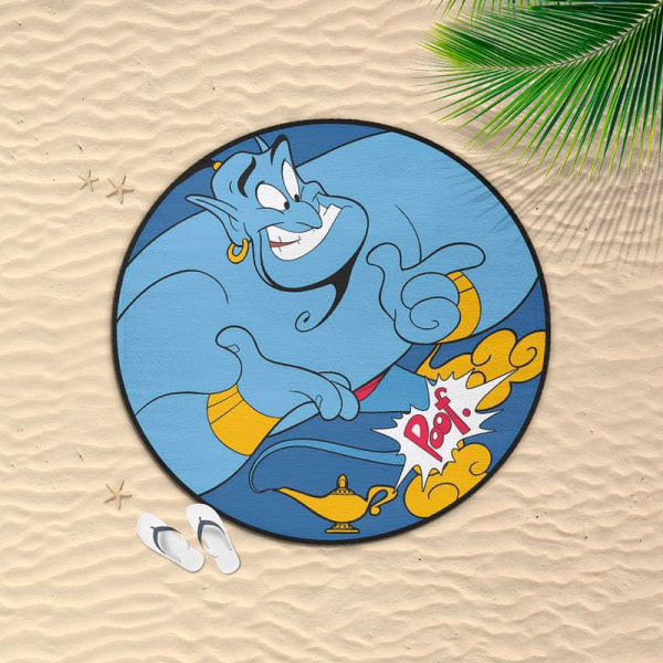 Disney Aladdin rund strandhandduk i mikrofiber 130cm