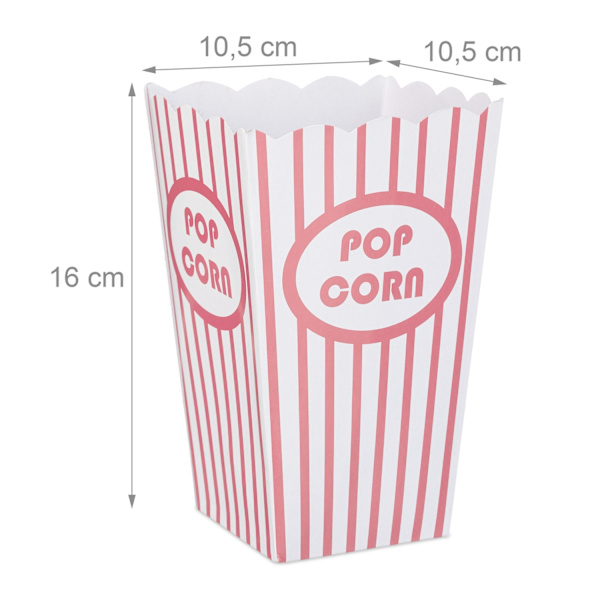 Popcornposer, 72 stk, pink