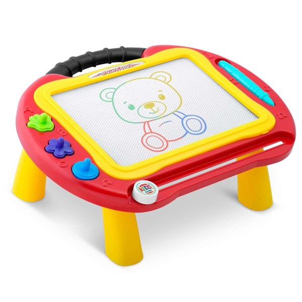 Tegnebord med tavle til børn - Ricokids (rød)