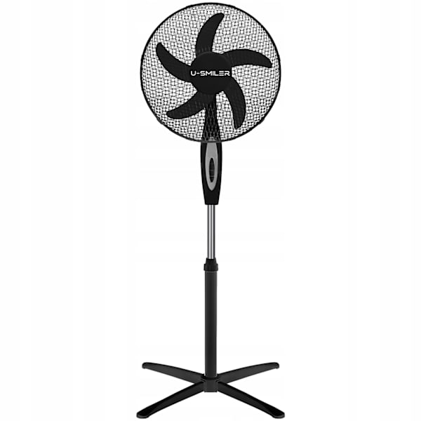 Golvfläkt med 3 hastigheter, tyst, 90° oscillation