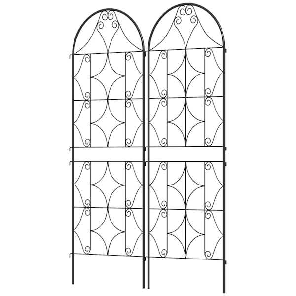 Metalliset säleiköt 2 kpl tukkeutumiseen Ruosteenkestävä säleikkö kiipeilykasveille 50 x 150 cm Puutarhasäleikkö huonekasveille Kasvisäleikkö tomaatei
