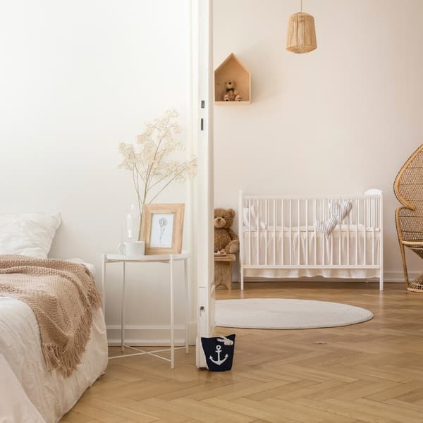 Dörrstoppsandsäck med ankardesign, Dörrstopp i tyg