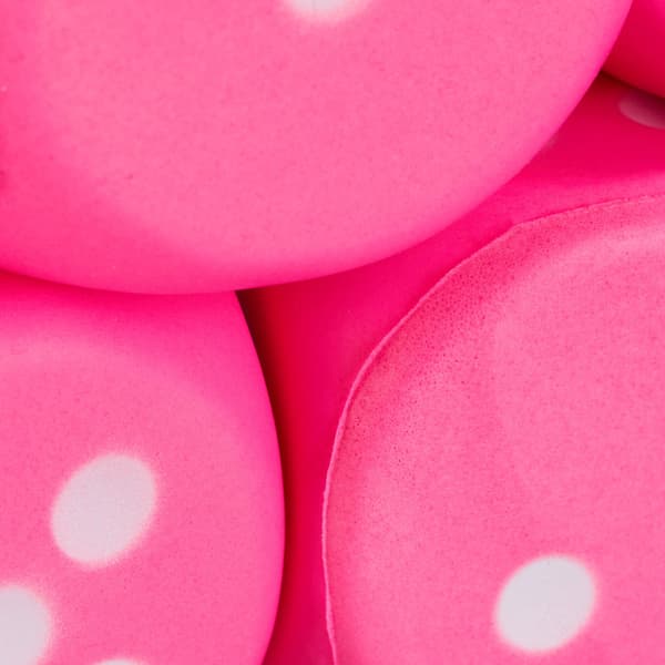 Pink skumterningsæt – 6 bløde talterninger til børn