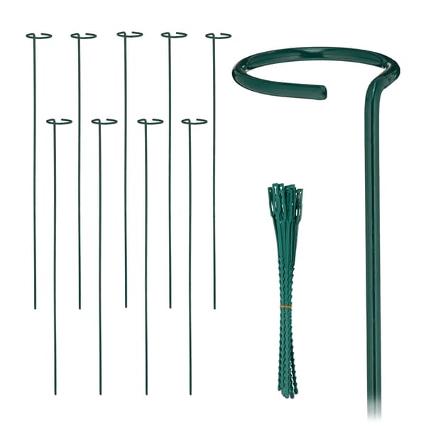 Växtstöd i metall 10-pack