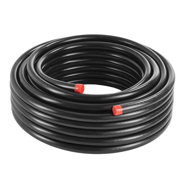 Trykluftledningssæt, HDPE-aluminium, 30,5 m x 19 mm, sort