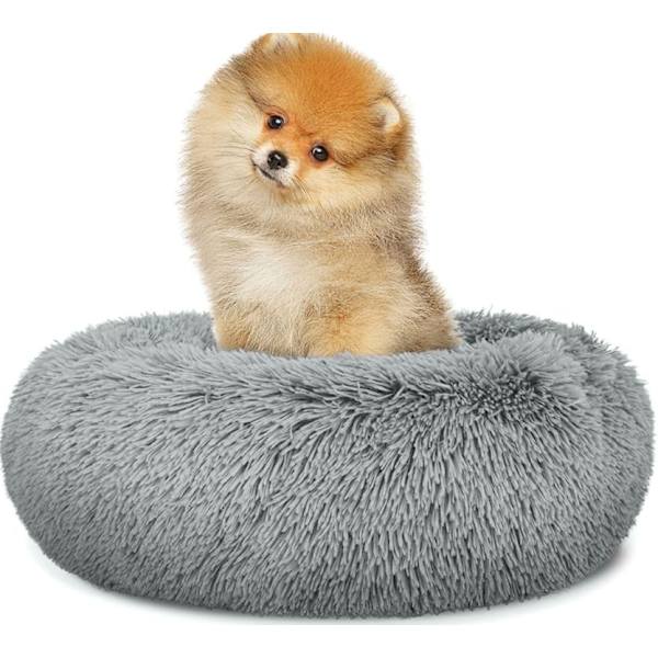 Universal plysseng til hunde og katte, 40 cm - lysegrå