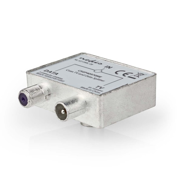 Satelliitti- ja antenni-sovitin | F naaras / IEC (Coax) Uros | IEC (Coax) Naaras | Niklattu | 75 Ohm | Suora | Metalli | Hopea / Metalli | 1 kpl | Laa