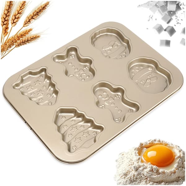 Julekageform, stål, non-stick, 35x26,5 cm